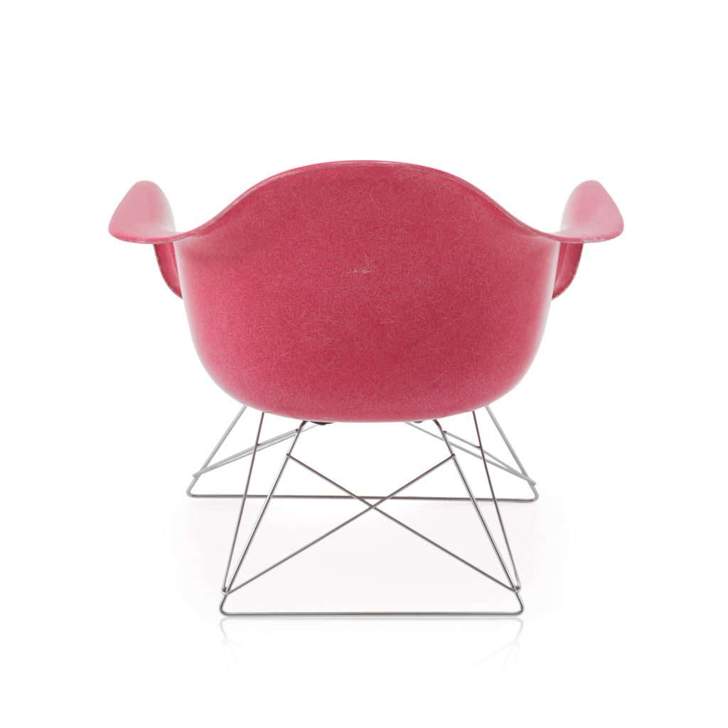 Magenta Shell Armchair w/ Low Rod Base