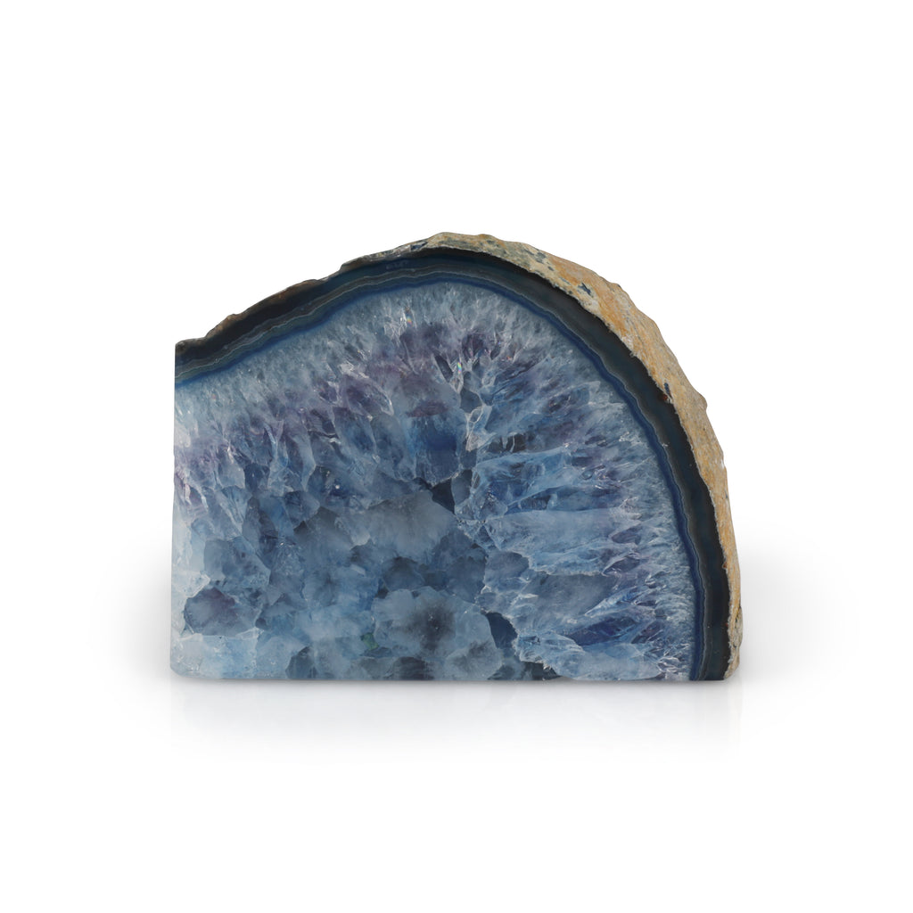 Blue Geode Paperweight (A+D)