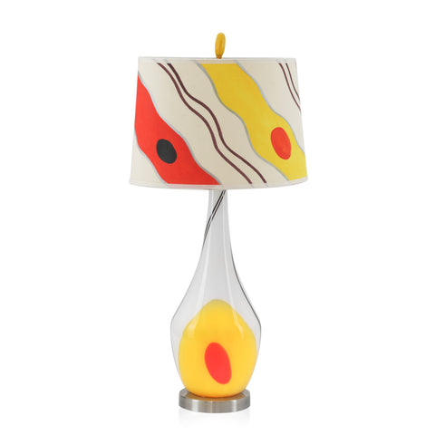 Yellow / Orange Funky Table Lamp