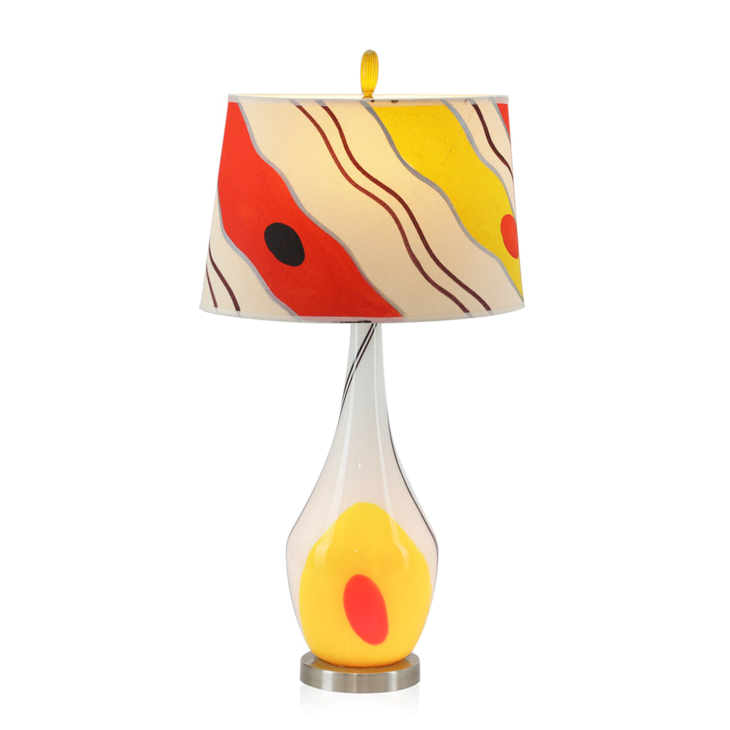 Yellow / Orange Funky Table Lamp