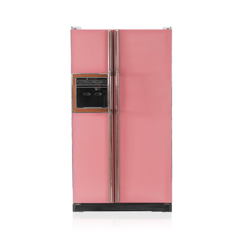 Vintage Pink Refrigerator