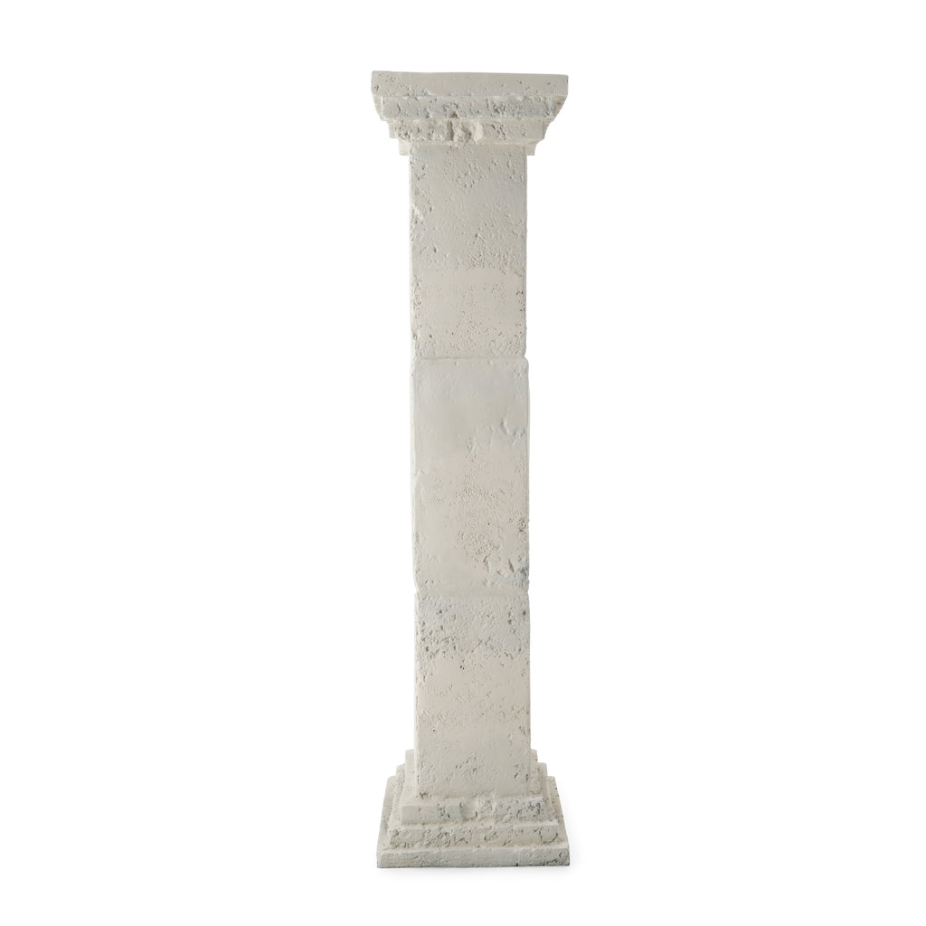 White Textured Rectangular Column