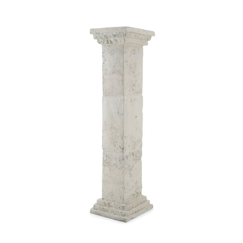 White Textured Rectangular Column