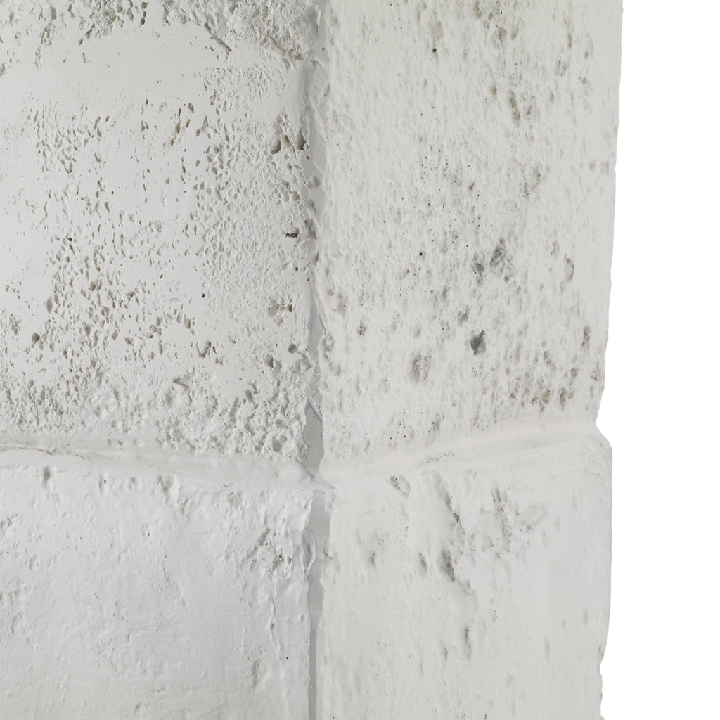 White Textured Rectangular Column