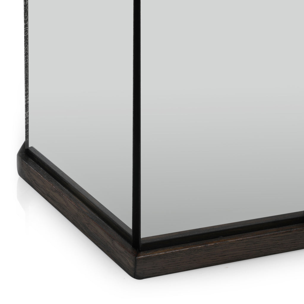 Mirrored Hexagon Pedestal - Tall