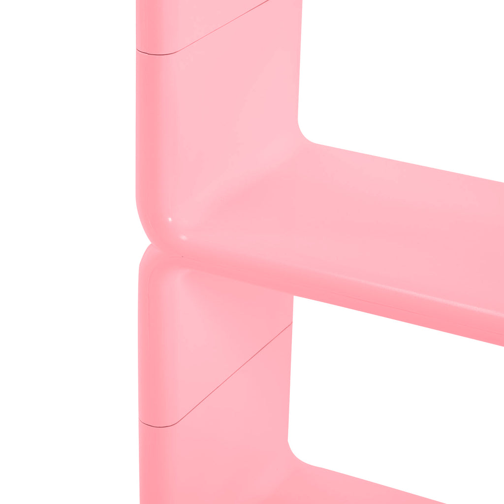 Pink Plastic Mod Bookshelf