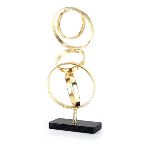 Gold Rings Sculpture