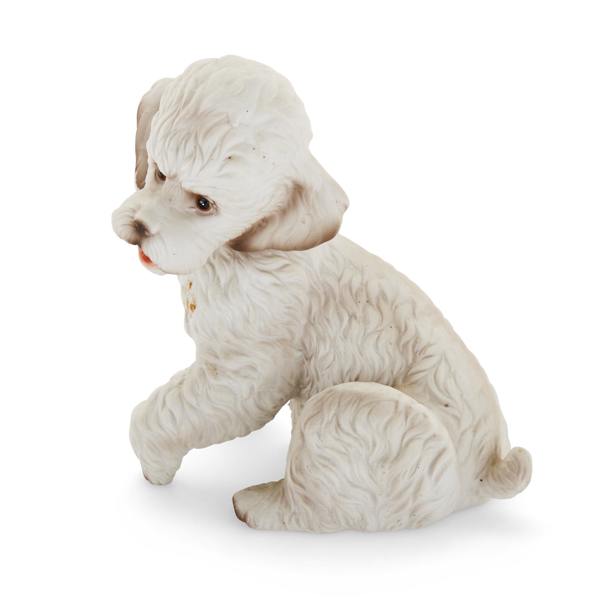 White Ceramic Dog Statue - Gil & Roy Props