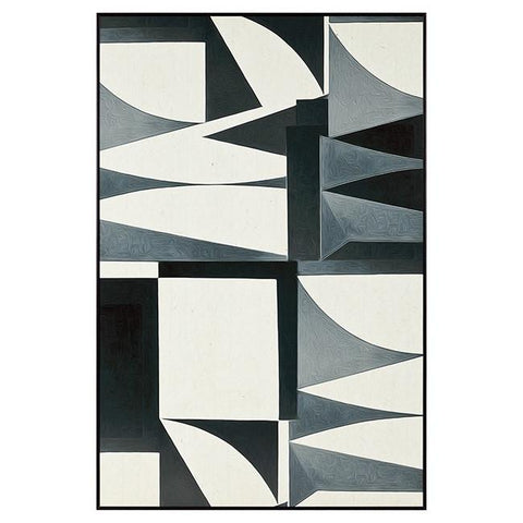 0560 (A+D) Poster Geometric Black (24" x 36")