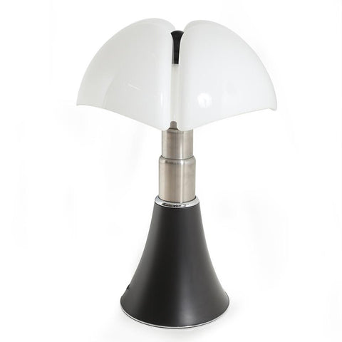 Tall Deco Black and White Acrylic Mushroom Table Lamp