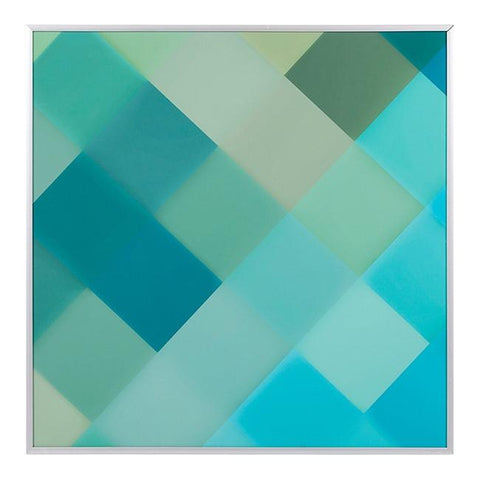 0487 (A+D) Blue Green Diagonal A (21" x 21")