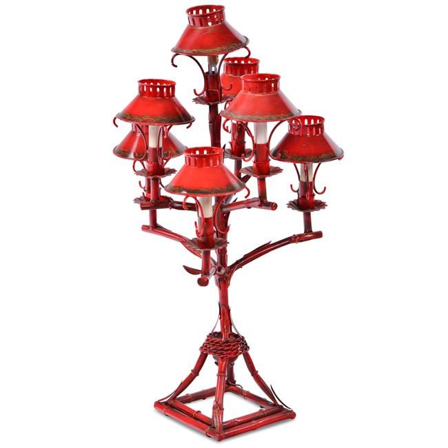 Red Tree Table Lamp