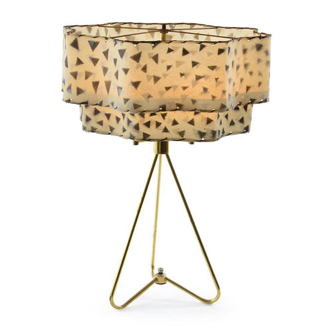 Gold Tripod Lamp with Shade