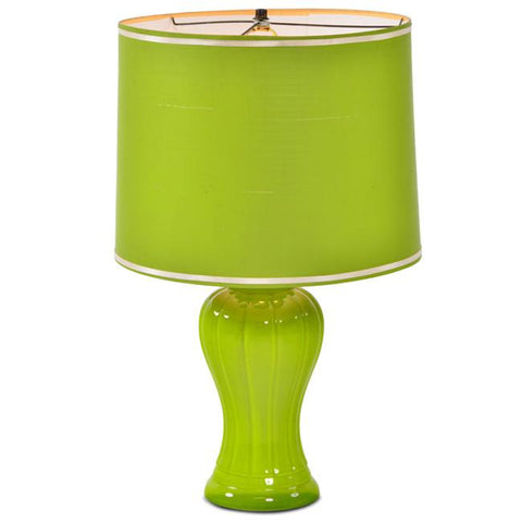 Green Ceramic Table Lamp #2