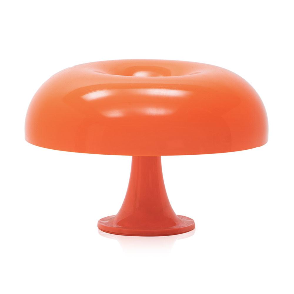 Large Orange Acrylic Table Lamp