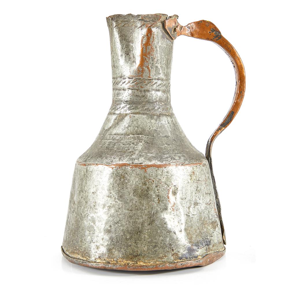 Silver Metal Antique Jug (A+D)