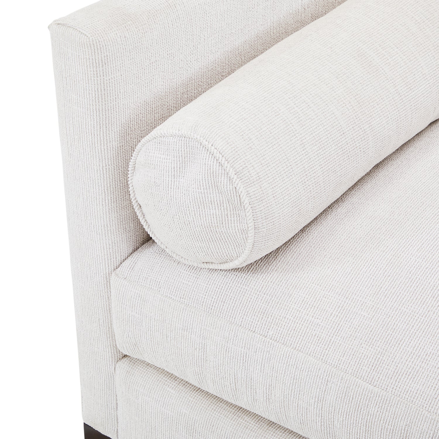 Cream Textured Fabric Double-Sided Sofa Gil Props Roy & 