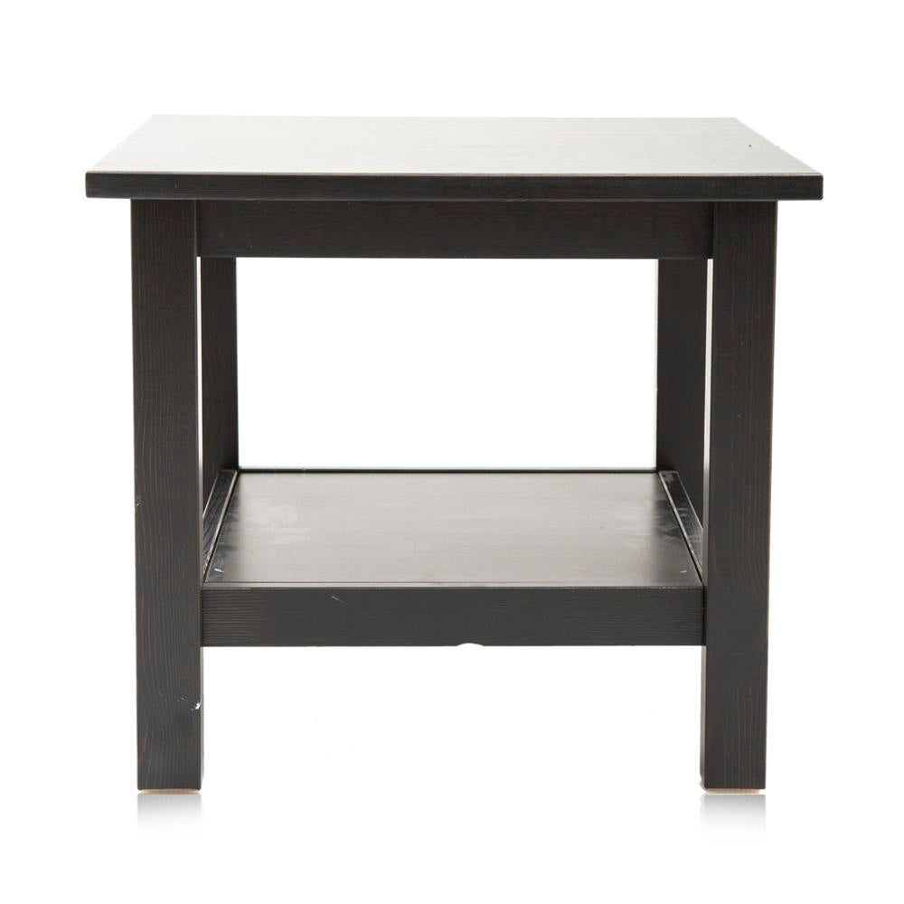 Square Black End Table