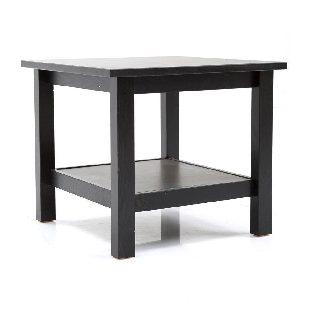 Square Black End Table