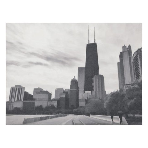 0499 (A+D) BW Hancock Skyline (24" x 18")