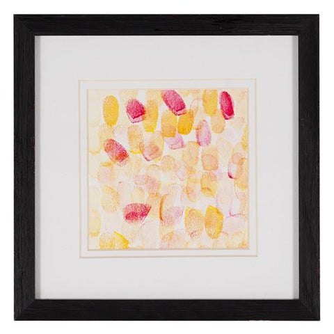 0381 (A+D) Red Yellow Fingerprints B (9" x 9")