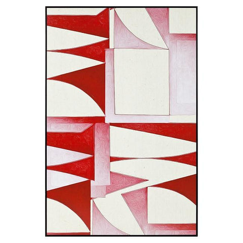 0561 (A+D) Poster Geometric Red (24" x 36")