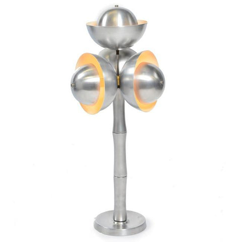 Four Chrome Ball Table Lamp